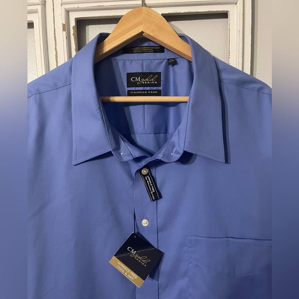 CM GOLD SERIES WRINKLE FREE BUTTON DOWN DRESS SHIRT